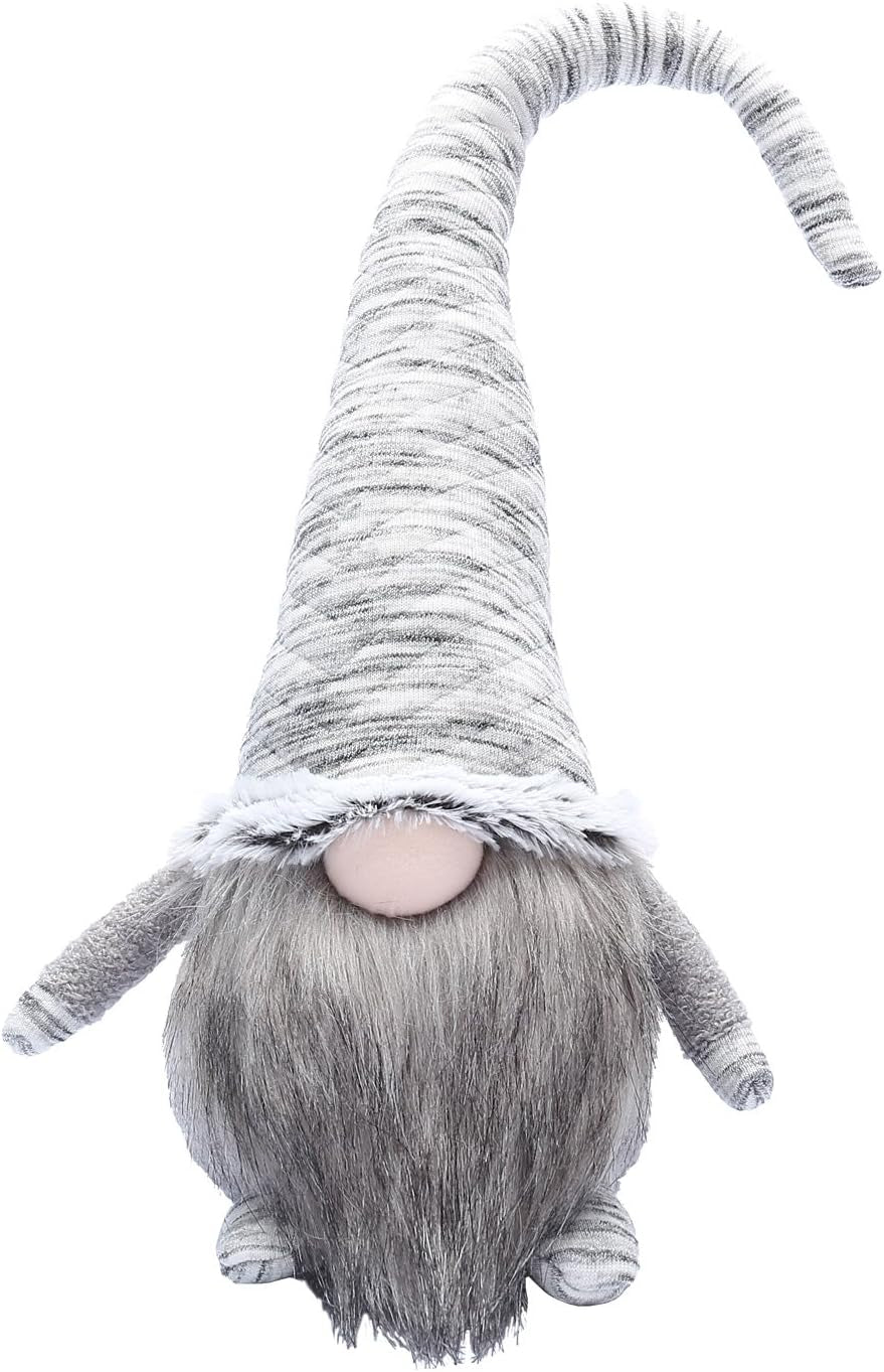 17 Inches Handmade Christmas Gnome Decoration Swedish Figurines - 16 Inches (Grey 2)