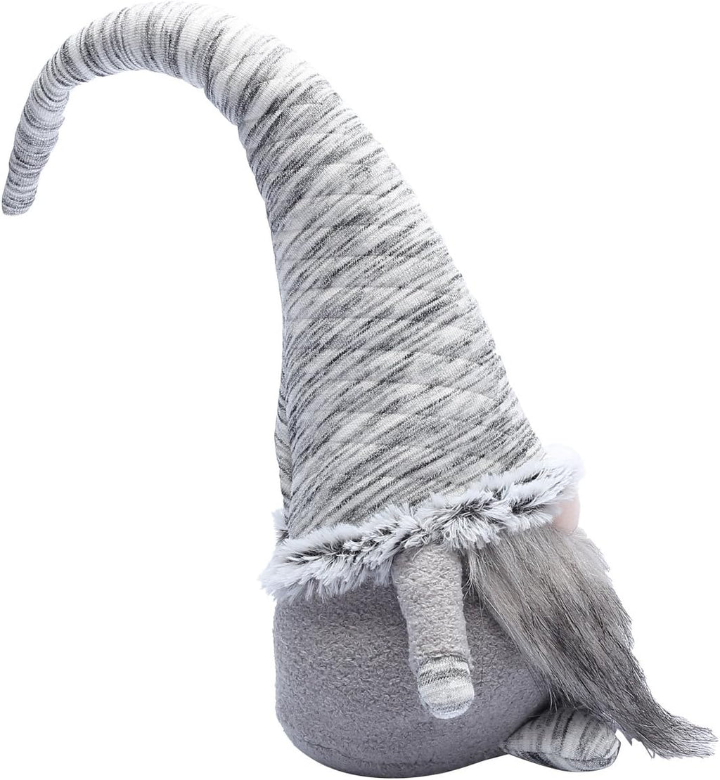 17 Inches Handmade Christmas Gnome Decoration Swedish Figurines - 16 Inches (Grey 2)
